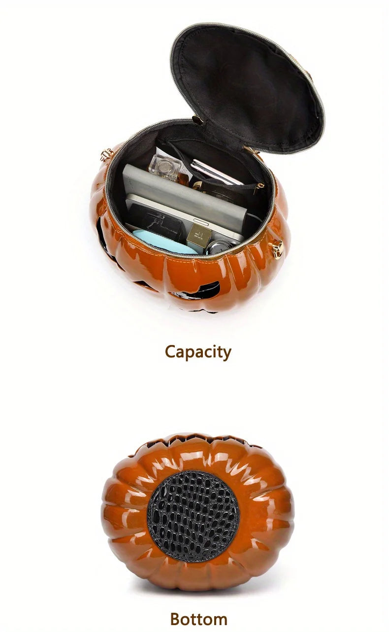 M&T Wear – Pumpkin Crossbody Bag | Funny Halloween Novelty Purse for Women