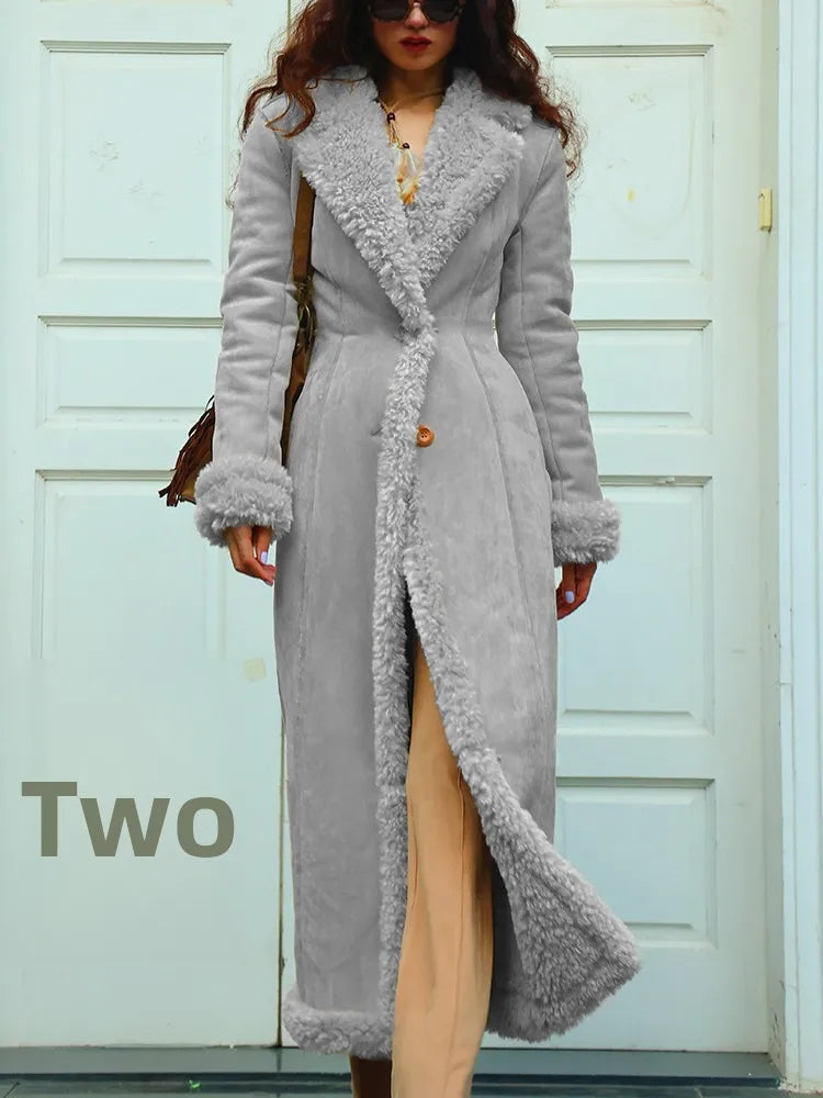 M&T Wear - Women's European Style Thickened Suede Winter Coat