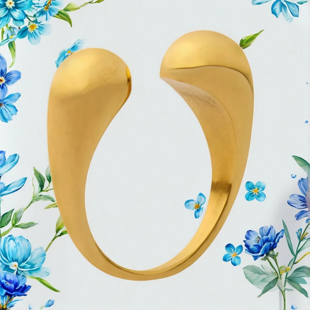 M&T Wear Minimalist Open Circle Ring – Adjustable Stainless Steel Jewelry for Women