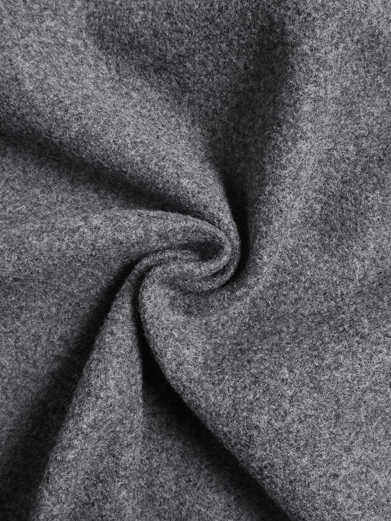 M&T Wear - Casual Loose-Fitting Long Woolen Coat with Double Button Front