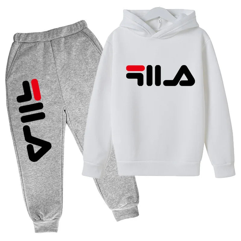 M&T Wear - Kids Trend Casual Tracksuits 3-14 Years Boys and Girls Hoodie + Pants 2pcs Suits Children Daily Outfits Clothes Sets