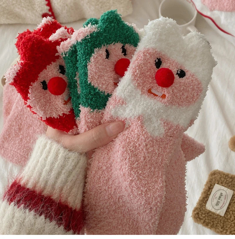 M&T Wear - Winter Women’s Thick Fuzzy Cartoon Socks