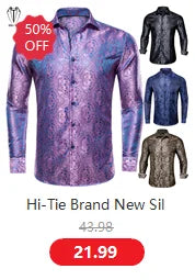 Hi-Tie 60 Color Classic Bow Ties for Men Silk Butterfly Pre-Tied Male Bowtie Pocket Square Cufflinks Set Jacquard Paisley Floral