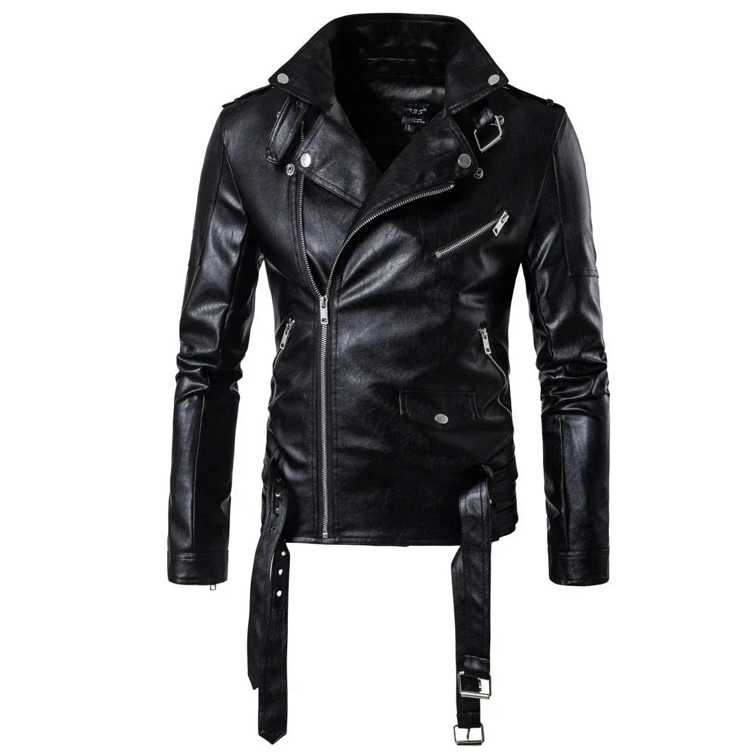 M&T Wear - Men Outdoor Sport Leather Jacket Motorcycle Cool Coat Jacket Men Lapel Leather Jackets Mens Fashion Clothing Real Leather Coat