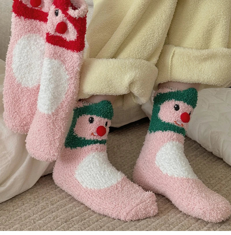 M&T Wear - Winter Women’s Thick Fuzzy Cartoon Socks