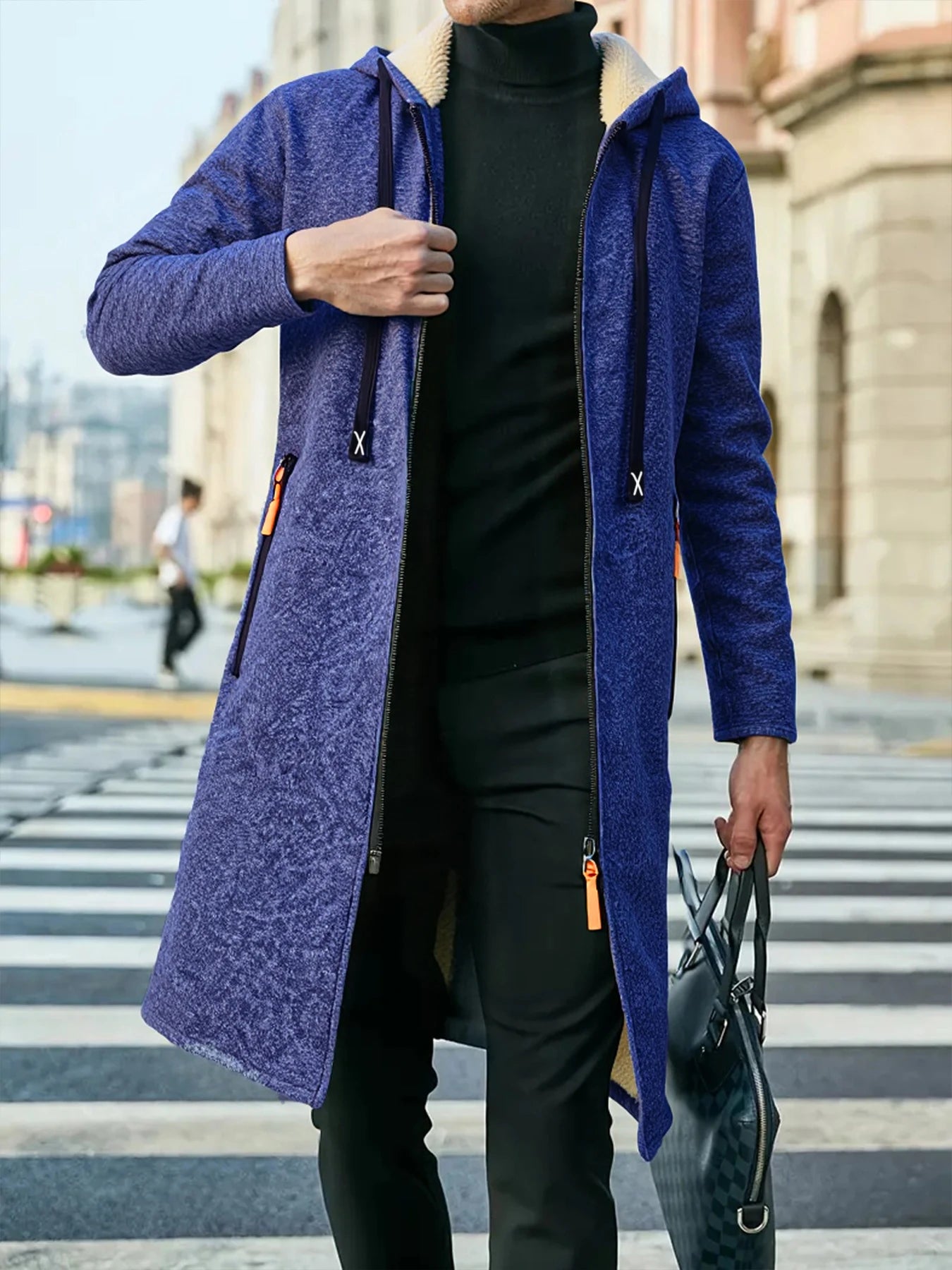 M&T Wear Men’s Thickened Winter Overcoat Hoodie – Warm Fleece Casual Jacket