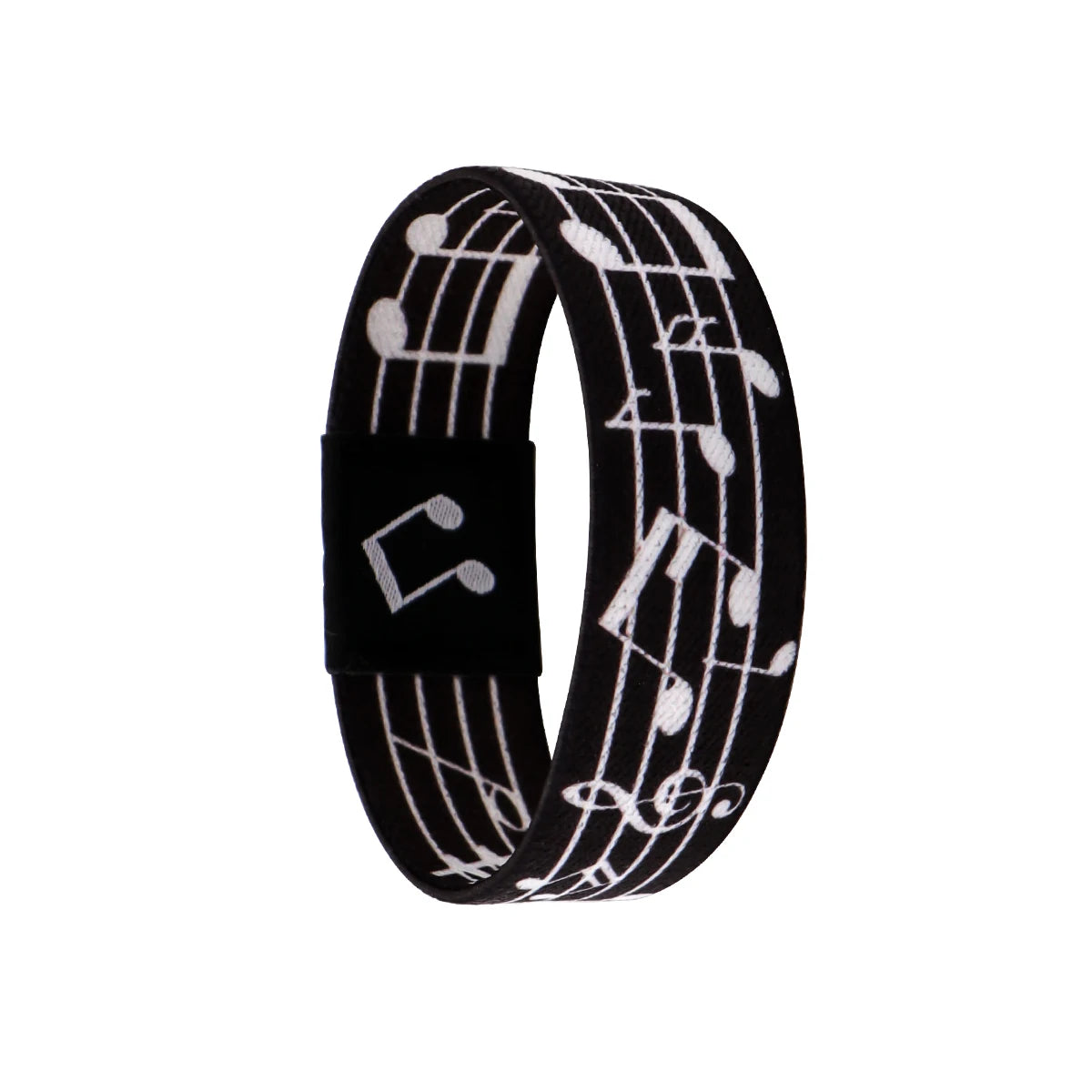 M&T Wear Musical Notes Rainbow Elastic Bracelet – Unisex Sport Wristband