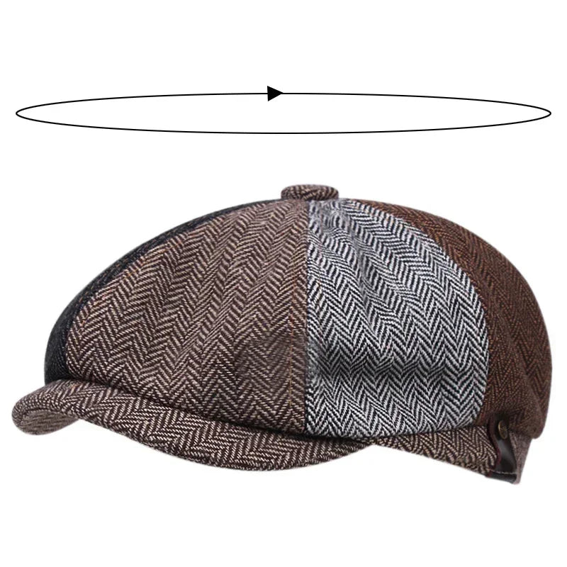 M&T Wear - Vintage Tweed Peaky Blinders Beret Cap