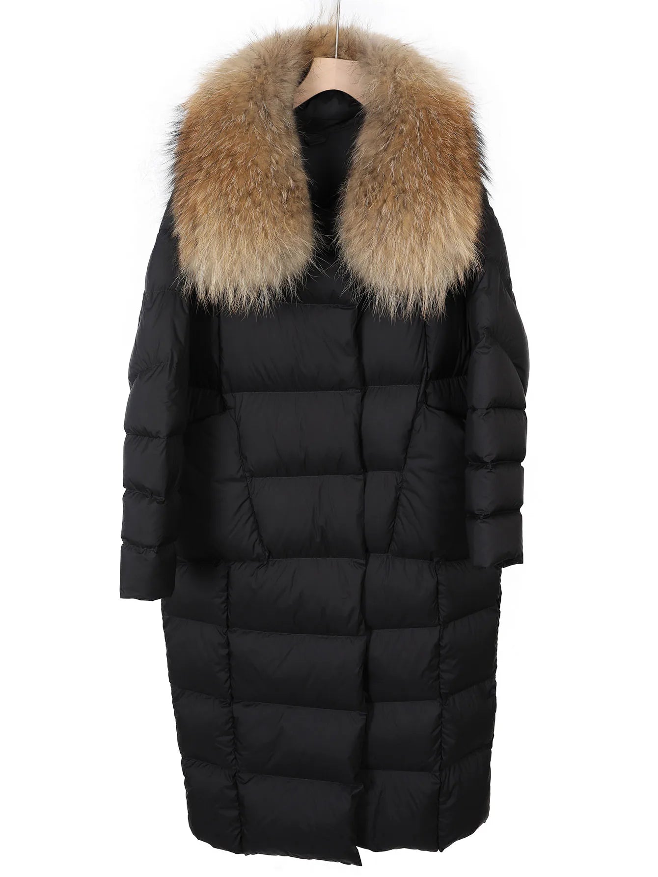 M&T Wear - The Ultimate Luxury Knee-Length White Down Puffer Coat
