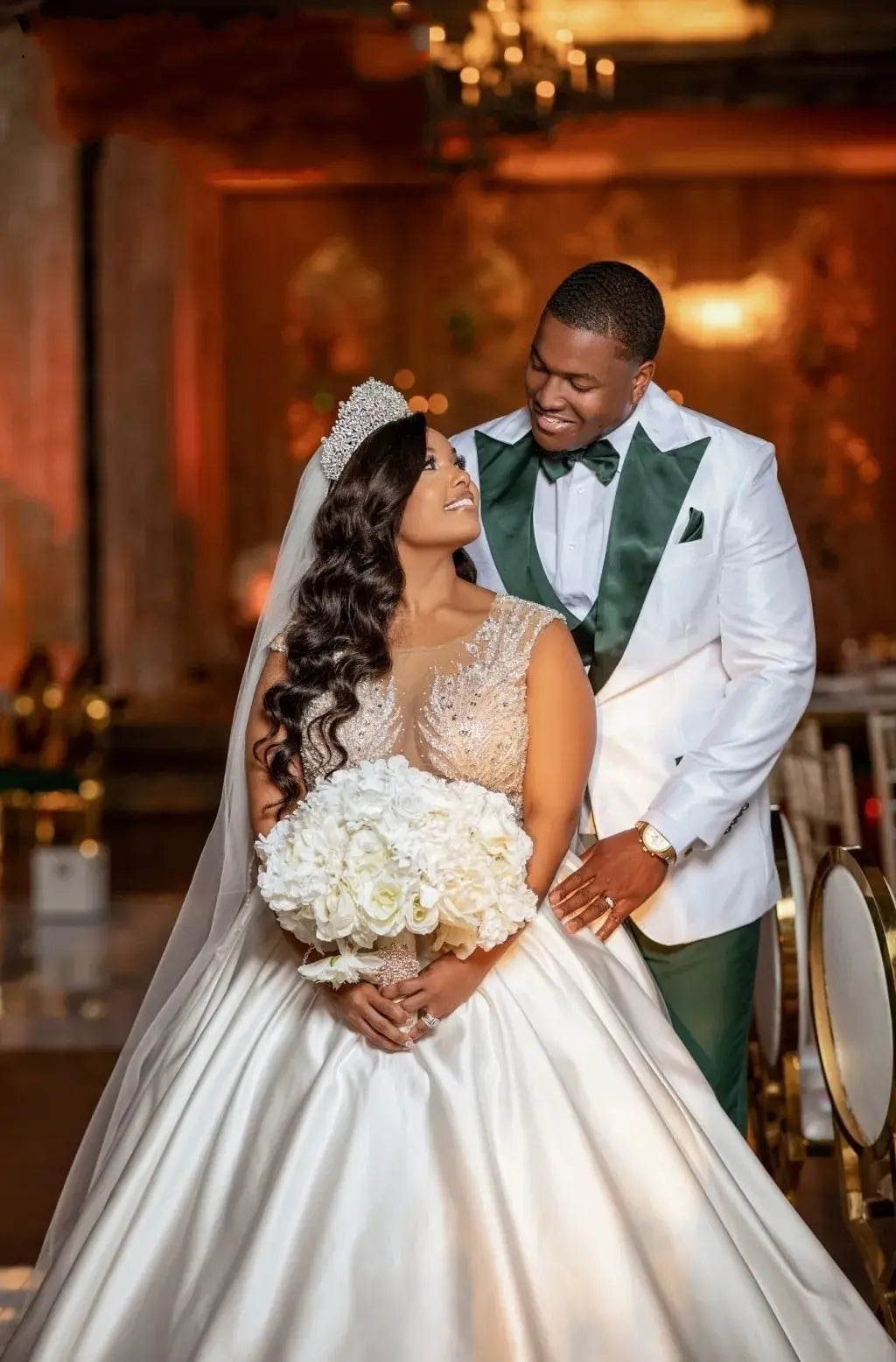 M&T Wear - Men’s 3-Piece Peak Lapel Tuxedo Suit – Perfect for Weddings, Proms & Business Events