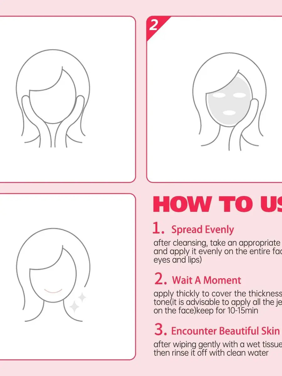 moisturizing beauty and whitening Mask Removes Blackheads Deep Cleaning Moisturizing Oil Control Clay Facial Skin Care Portable