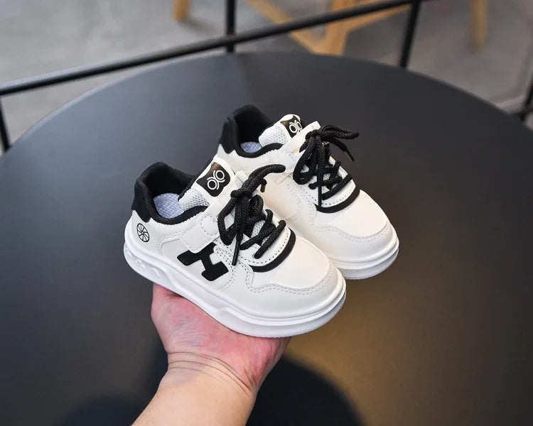 M&T Wear - Kids Basketball Shoes Comfortable Non-slip Students Running Shoes Soft Sole 2025 New Boys Girls Sports Shoes Hook&loop Trendy