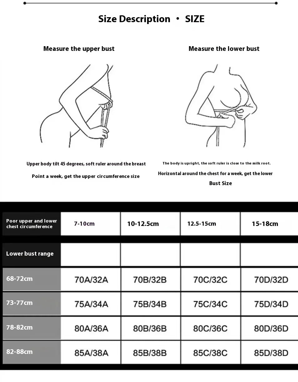 M&T Wear - Lingerie for Girls, A Bra Cover Set Without Underwire That Makes Women Look Rounder and Larger Bra set