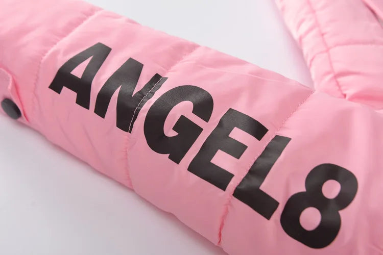 M&T Wear - Winter Warm Jackets for Girls Fashion Fur Hooded Children Girls Waterproof Outwear Kids Cotton Lined Parkas