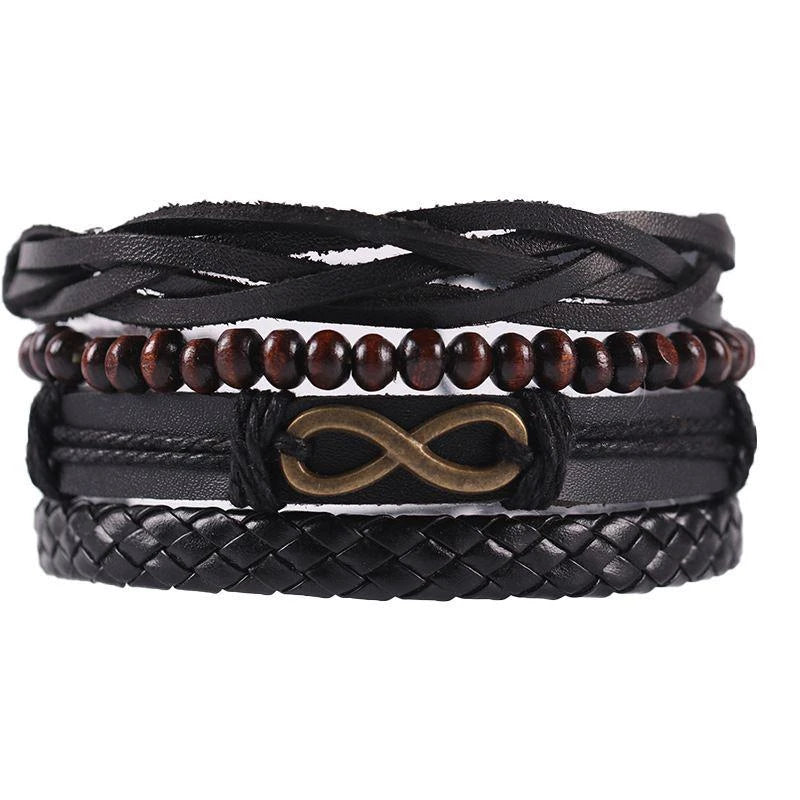 M&T Wear - 06 2024 Leather Braided Bracelet for Men