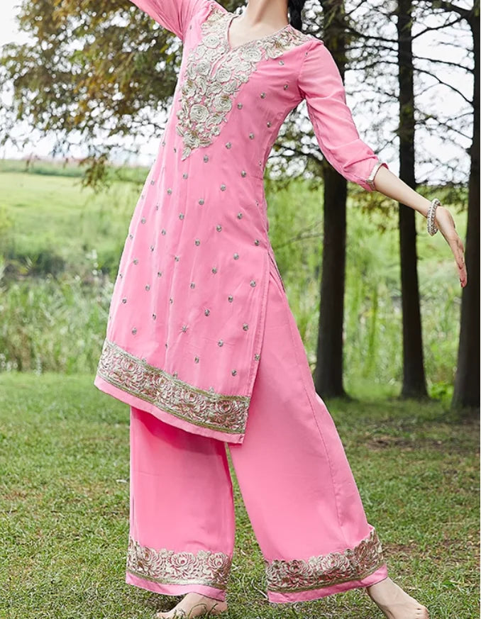 M&T Wear - Traditional Women's Ethnic Dance Costume Sari Next  Chaabi Three Piece Set