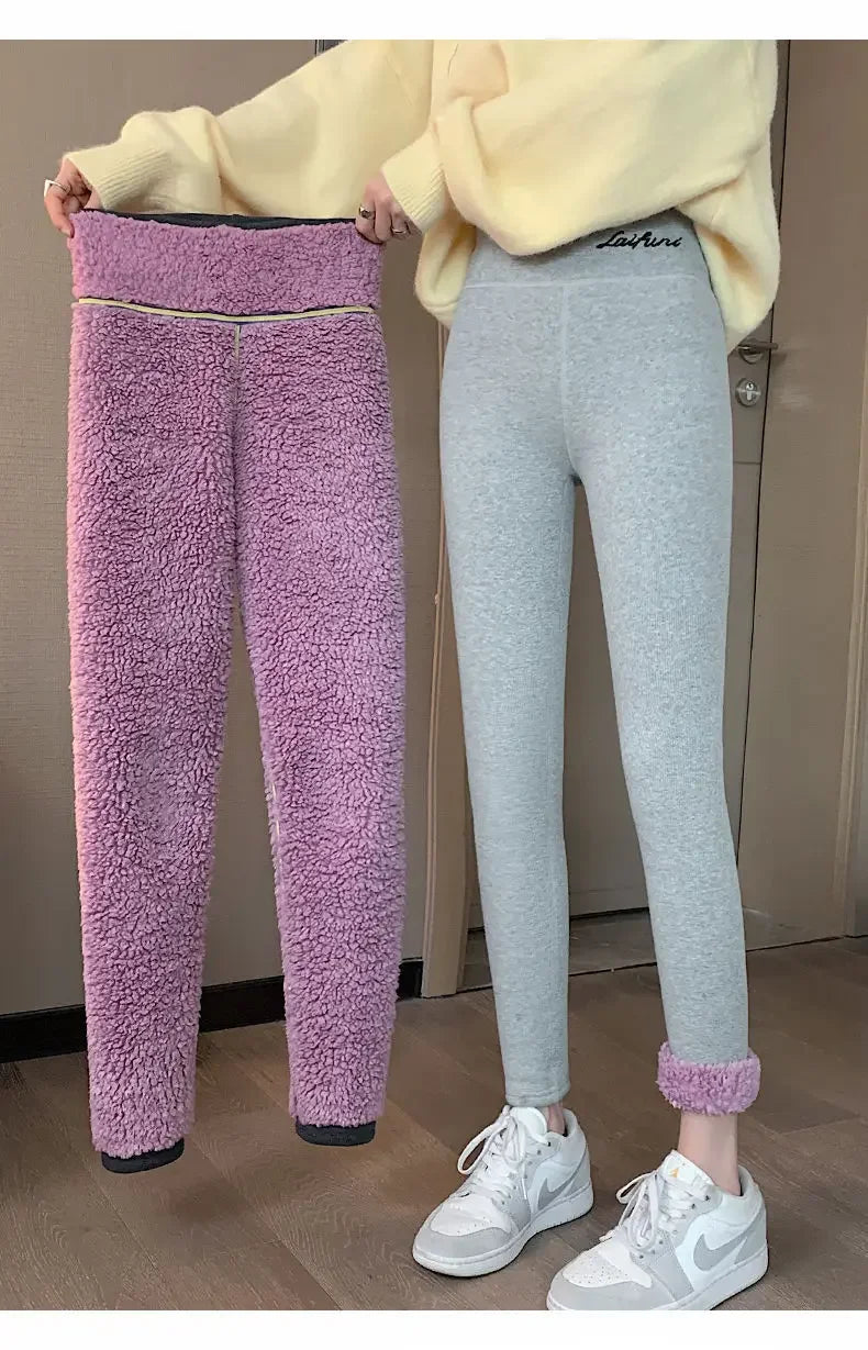 M&T Wear - Winter Velvet Thick High-Waist Leggings
