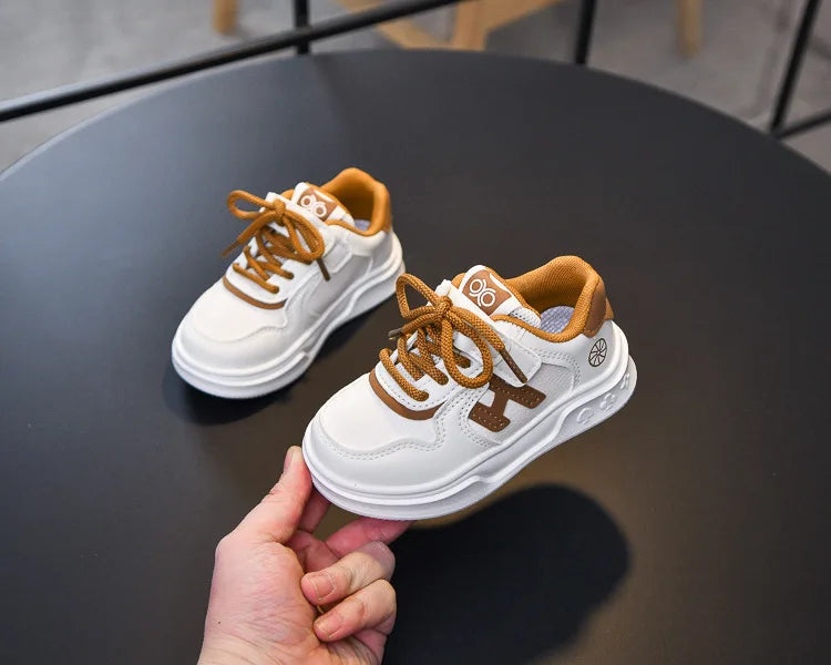 M&T Wear - Kids Basketball Shoes Comfortable Non-slip Students Running Shoes Soft Sole 2025 New Boys Girls Sports Shoes Hook&loop Trendy