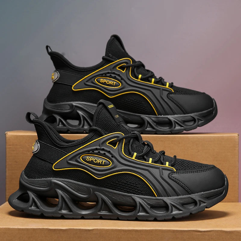 M&T Wear - Men's Casual Shoes Men Casual and Comfortable Running Sneakers Durable Lace-Up Design Suitable for Outdoor Sports and Daily Wear