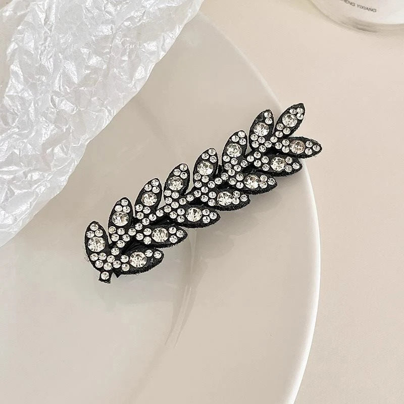 M&T Wear - Elegant Sparkling Wheat Hair Clips 2/4pcs Rhinestone Hair Accessories