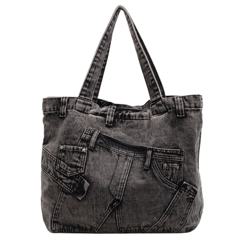 M&T Wear - 2025 Retro Denim Tote Bag for Women