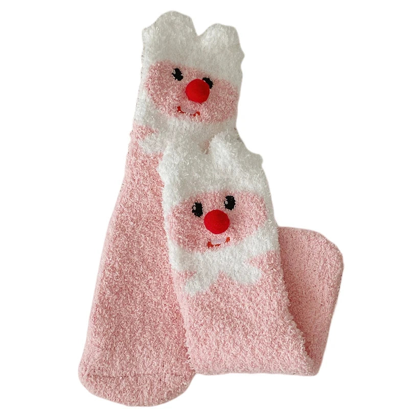 M&T Wear - Winter Women’s Thick Fuzzy Cartoon Socks