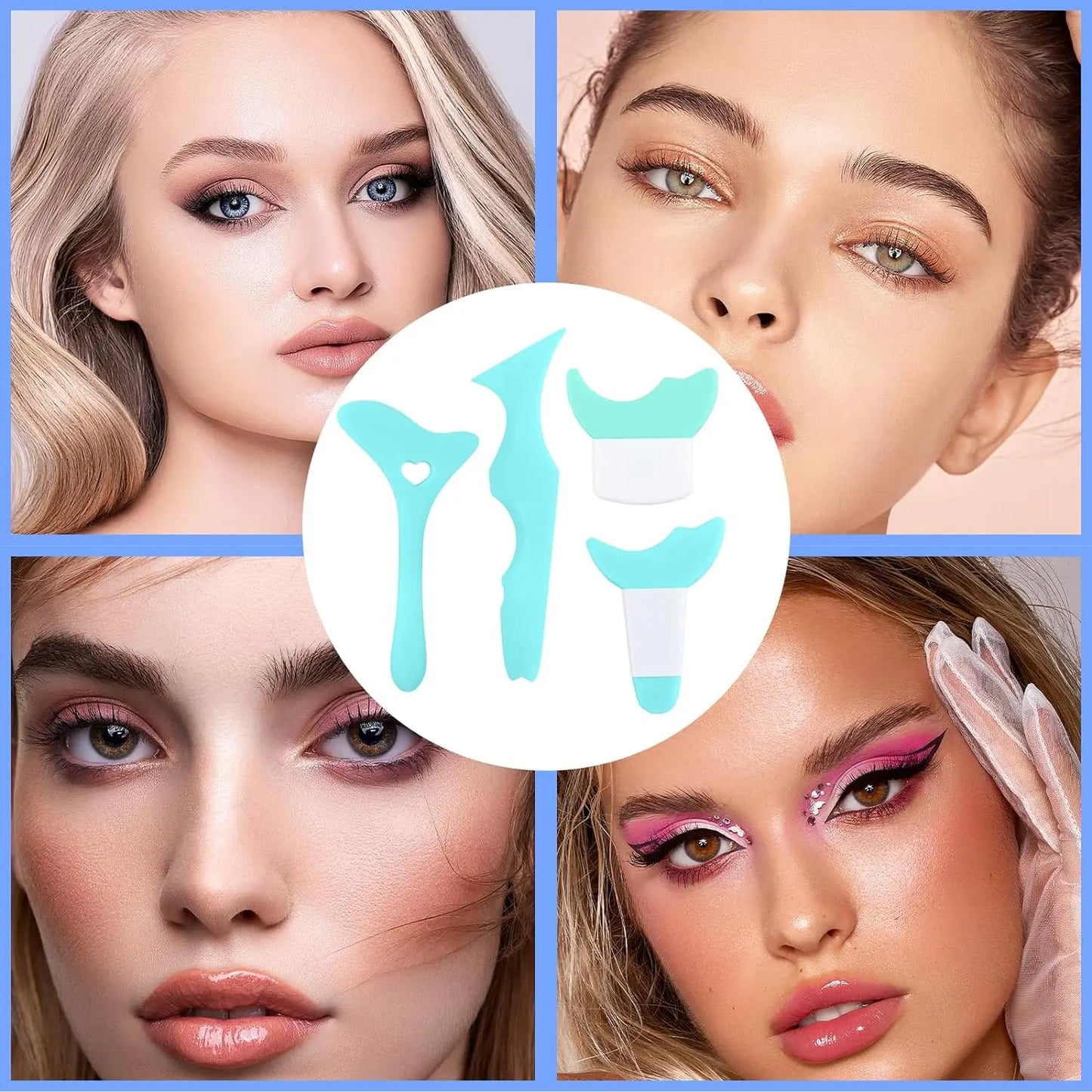 M&T Wear - 4 Pcs Multi-Functional Eye Makeup Assistant Set