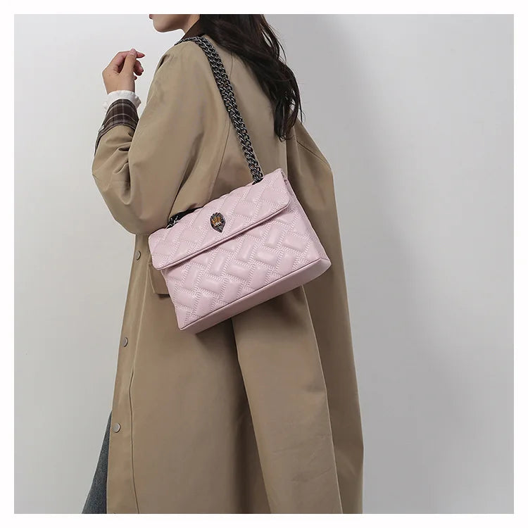 M&T Wear - Women’s Quilted Embroidery Chain Bag