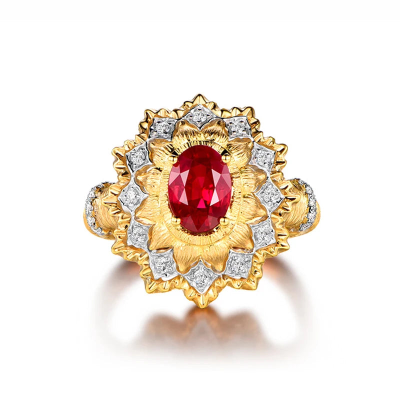 M&T Wear – Vintage Luxury Artificial Ruby Ring for Women