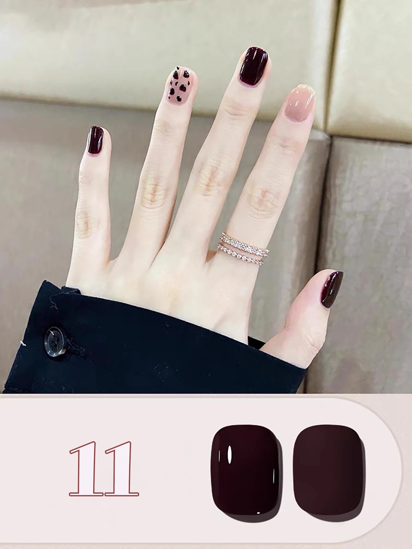 M&T Wear - Red Gel Nail Polish 12ml | Cherry, Wine, and Brown Shades