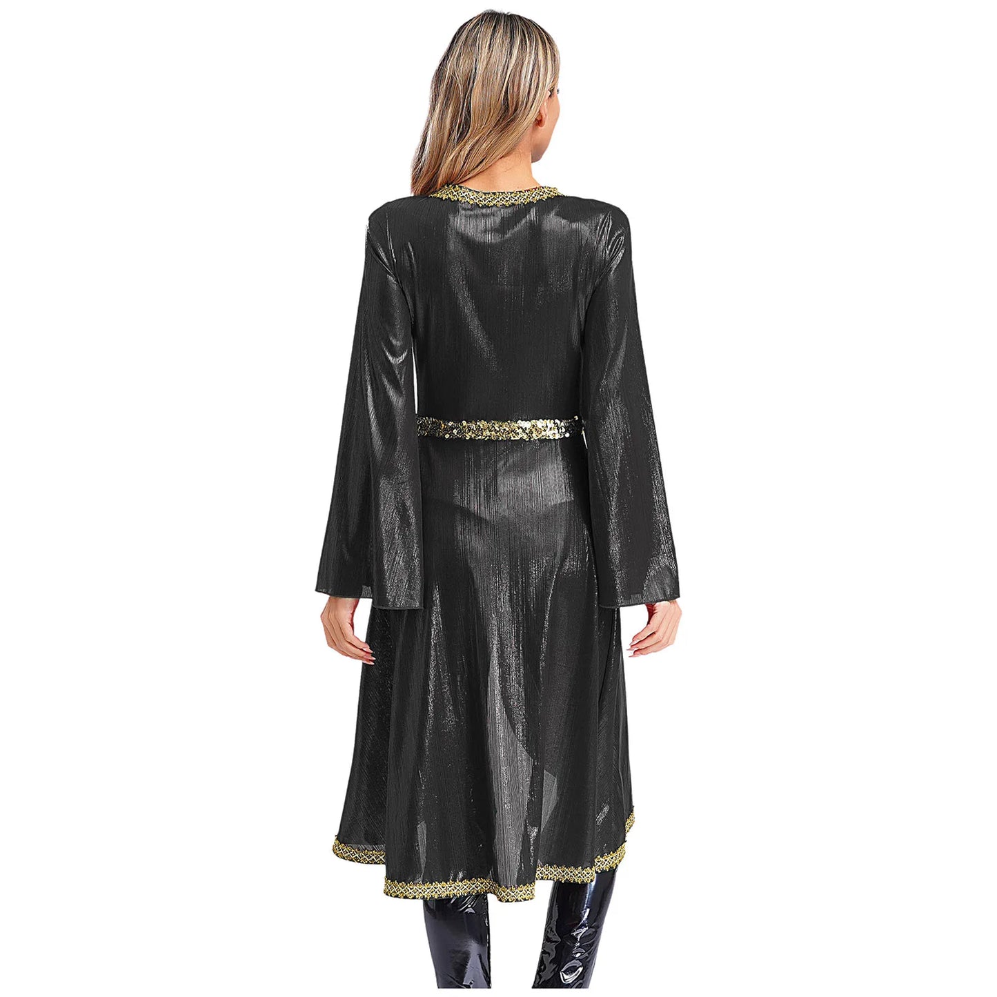 M&T Wear -  Embroidered High Waist Abaya Kaftan Dress