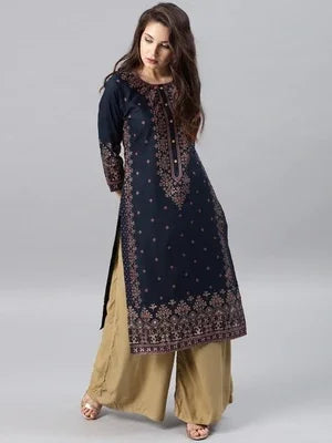 M&T Wear - Pakistani Cotton Floral Printed Kurti Top for Women