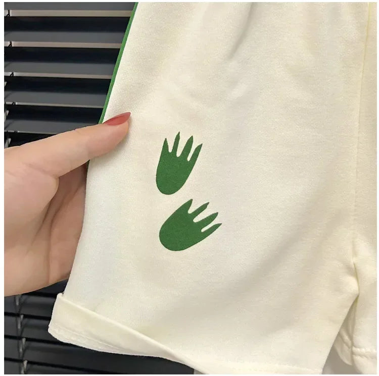 M&T Wear - Kids Clothes Cotton Set Short Sleeve Suit Baby Girls Boys Set Summer Tops +short Children's Wear 2024 New