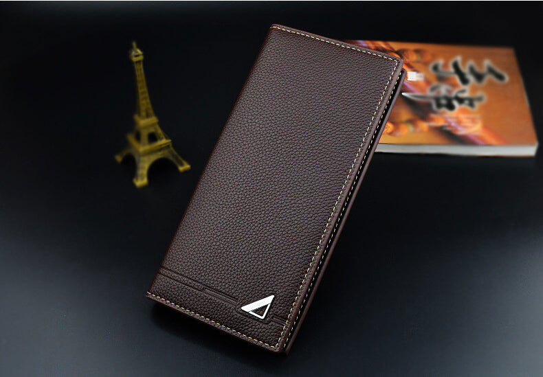 M&T Wear - Men’s Long PU Leather Wallet with Multi-Card & Coin Compartments
