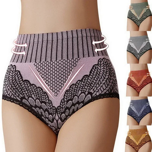 M&T Wear - Women Seamless Panties Underwear Female High Waist Brief Hip Lift Breathable Underpants Sexy Lingerie Body Shaper