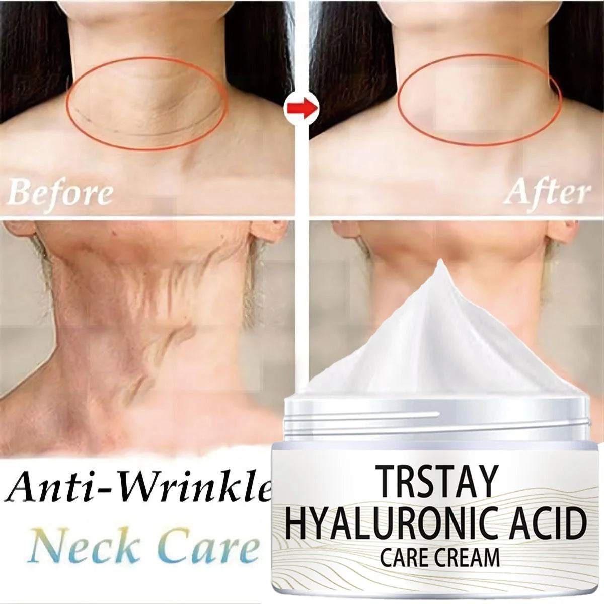 Anti-Wrinkles Cream Firming Lifting Face Neck Anti-Aging Remove Fine Lines Night Day Moisturizing Whitening Skin Care