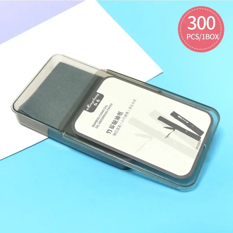 300PcsFace Oil Absorbing Paper Summer Oil Control Wipes Absorbing Sheet Oily Paper Face Cleansing  Makeup Tool Face Oil Blotting