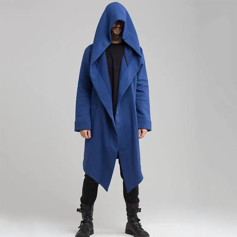 Oversized Hooded Cardigan Jacket - Unisex Spring Warm Coat, Solid Color Hoodie for Men & Women