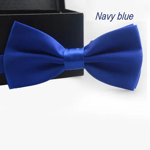 Classic Men Bowtie Boys Grils Children Bow Tie Fashion Solid Color Green Red Black White Green Wedding Ties Accessories