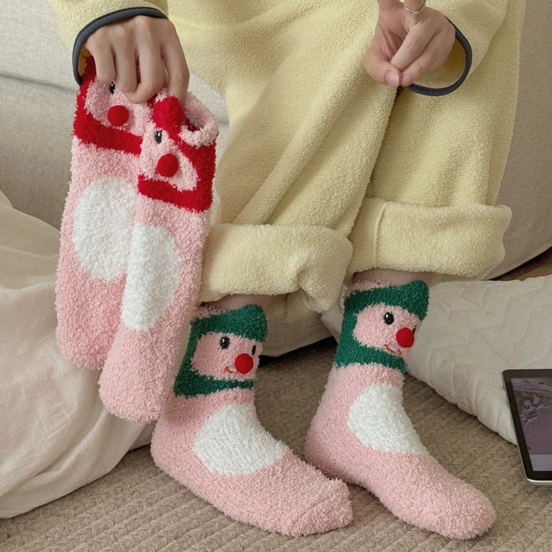 M&T Wear - Winter Women’s Thick Fuzzy Cartoon Socks