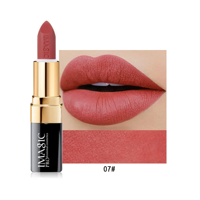 M&T Wear - IMAGIC Long-Lasting Matte Lipstick – 12 Shades of Smooth, Waterproof, and Moisturizing Lip Color