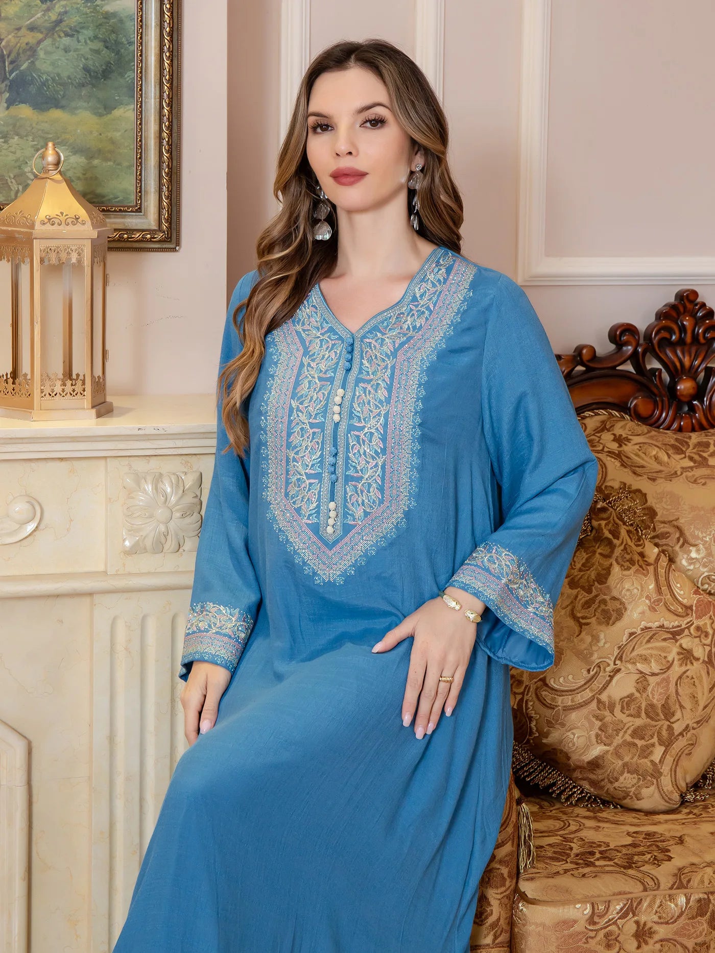 M&T Wear -Pakistani Style Embroidered Diamond Dress