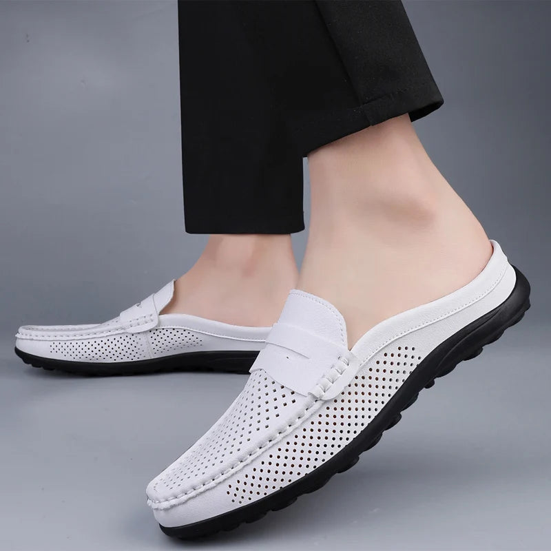 M&T Wear - Men's casual shoes four season light versatile fashion soft soled outdoor comfortable semi slippers wear-resistant casual shoes