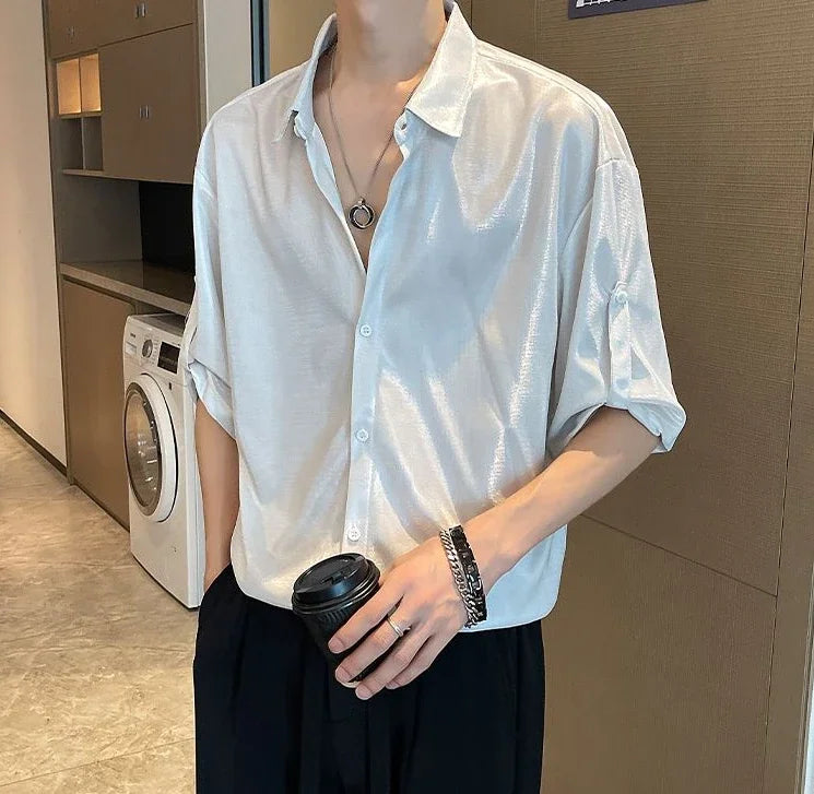 M&T Wear- Cool Tops Asia Button Up Original Korean Popular Shirt